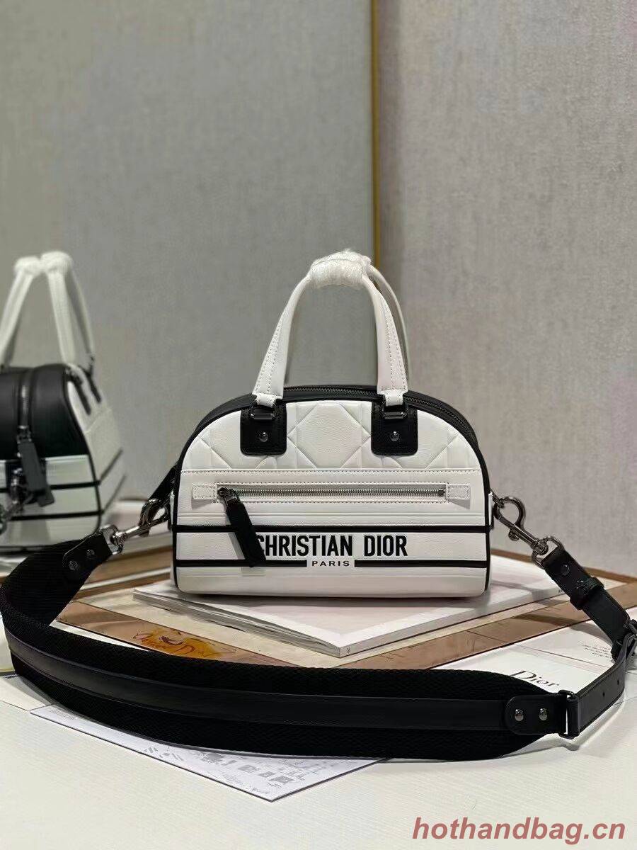 DIOR medium Embossing leather tote Bag C9178A white DIOR medium Embossing leather tote Bag C9178A white