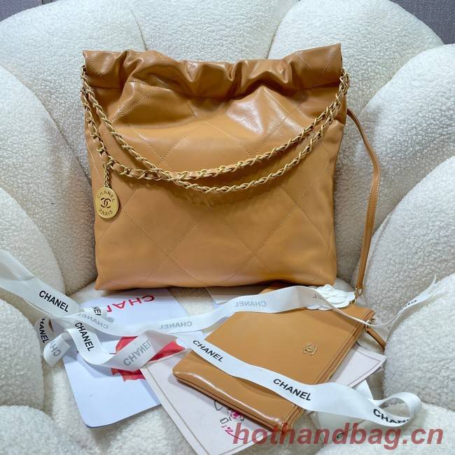 CHANEL 22 HANDBAG AS3260 apricot