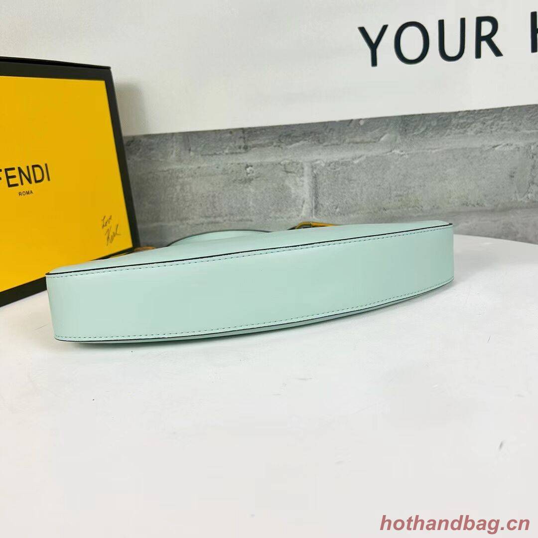 Fendi O Lock Swing Mint green leather pouch 8BS068A green Fendi O Lock Swing Mint green leather pouch 8BS068A green