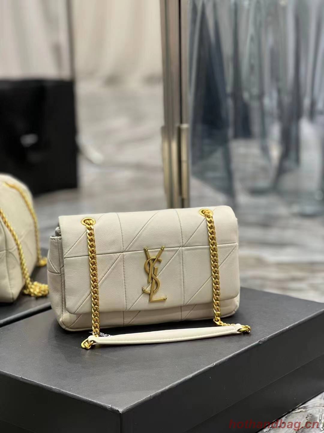 SAINT LAURENT LE 57 HOBO BAG IN QUILTED LAMBSKIN 651820 BEIGE SAINT LAURENT LE 57 HOBO BAG IN QUILTED LAMBSKIN 651820 BEIGE