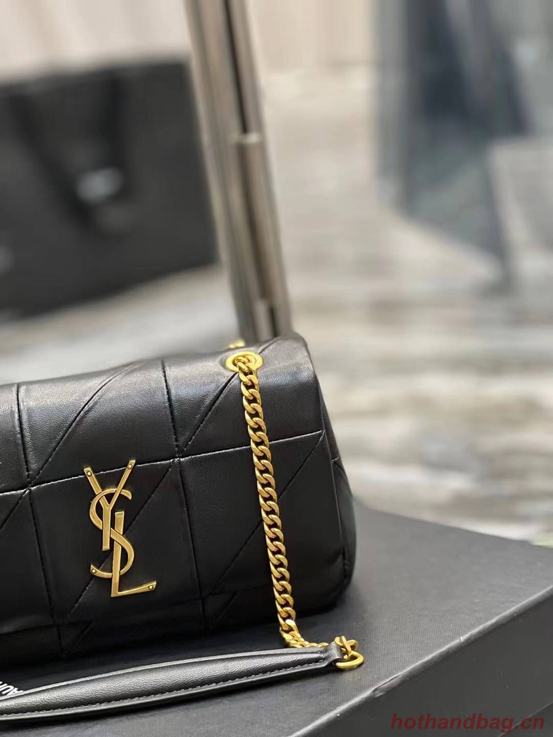 SAINT LAURENT LE 57 HOBO BAG IN QUILTED LAMBSKIN 651820 black SAINT LAURENT LE 57 HOBO BAG IN QUILTED LAMBSKIN 651820 black
