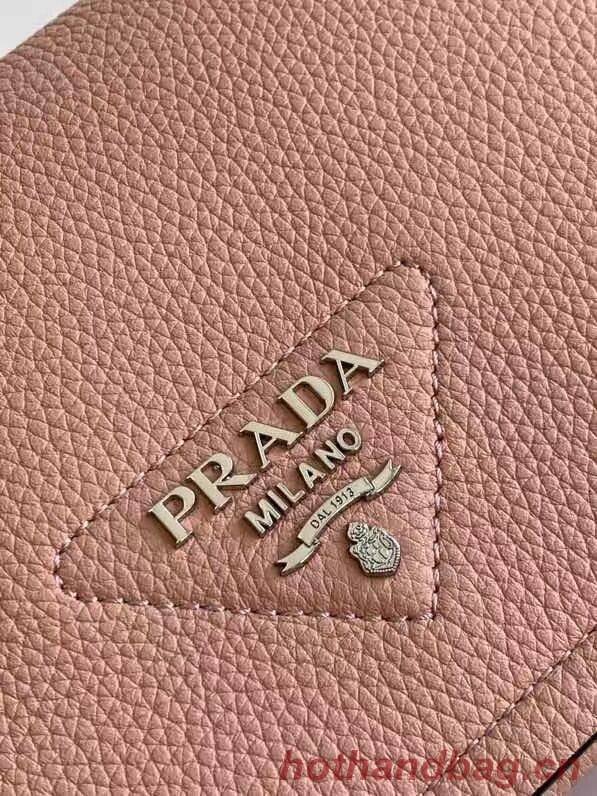 Prada Leather bag with shoulder strap 1DB443 pink Prada Leather bag with shoulder strap 1DB443 pink
