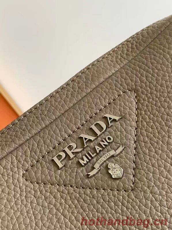Prada Leather bag with shoulder strap 1DB820 gray Prada Leather bag with shoulder strap 1DB820 gray