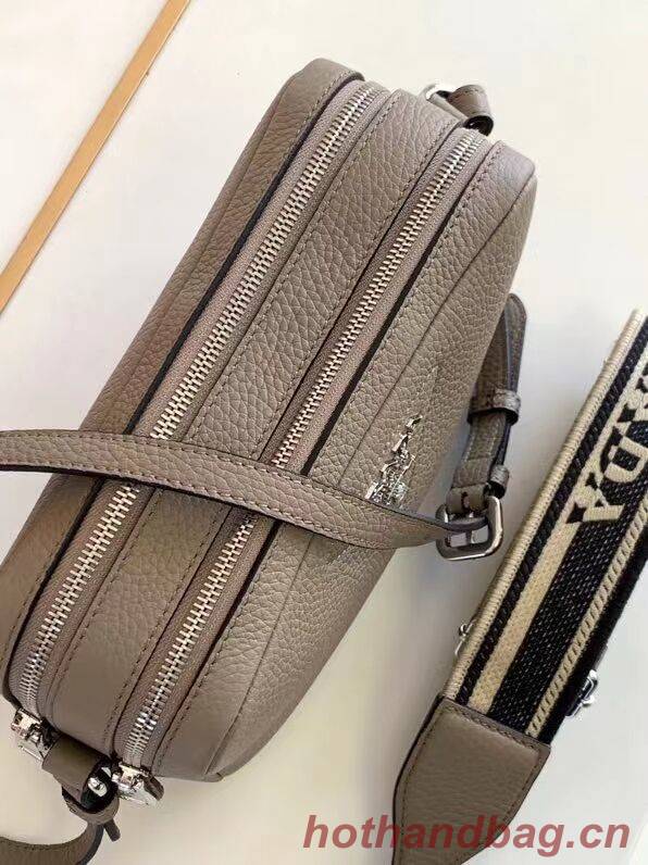 Prada Leather bag with shoulder strap 1DB820 gray Prada Leather bag with shoulder strap 1DB820 gray
