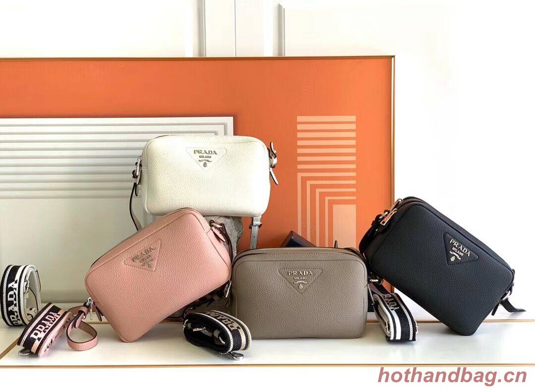 Prada Leather bag with shoulder strap 1DB820 gray Prada Leather bag with shoulder strap 1DB820 gray