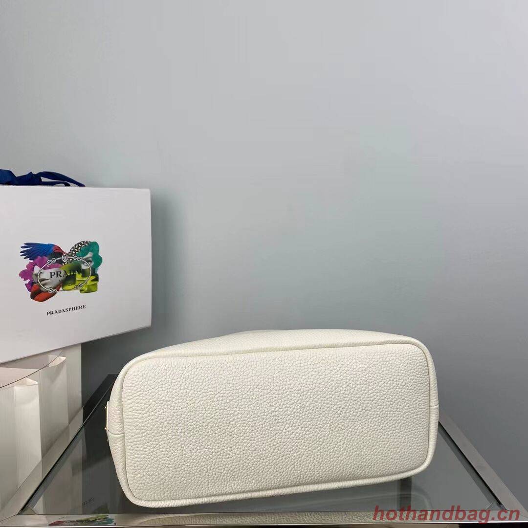 Prada leather tote bag 1AG833 white Prada leather tote bag 1AG833 white
