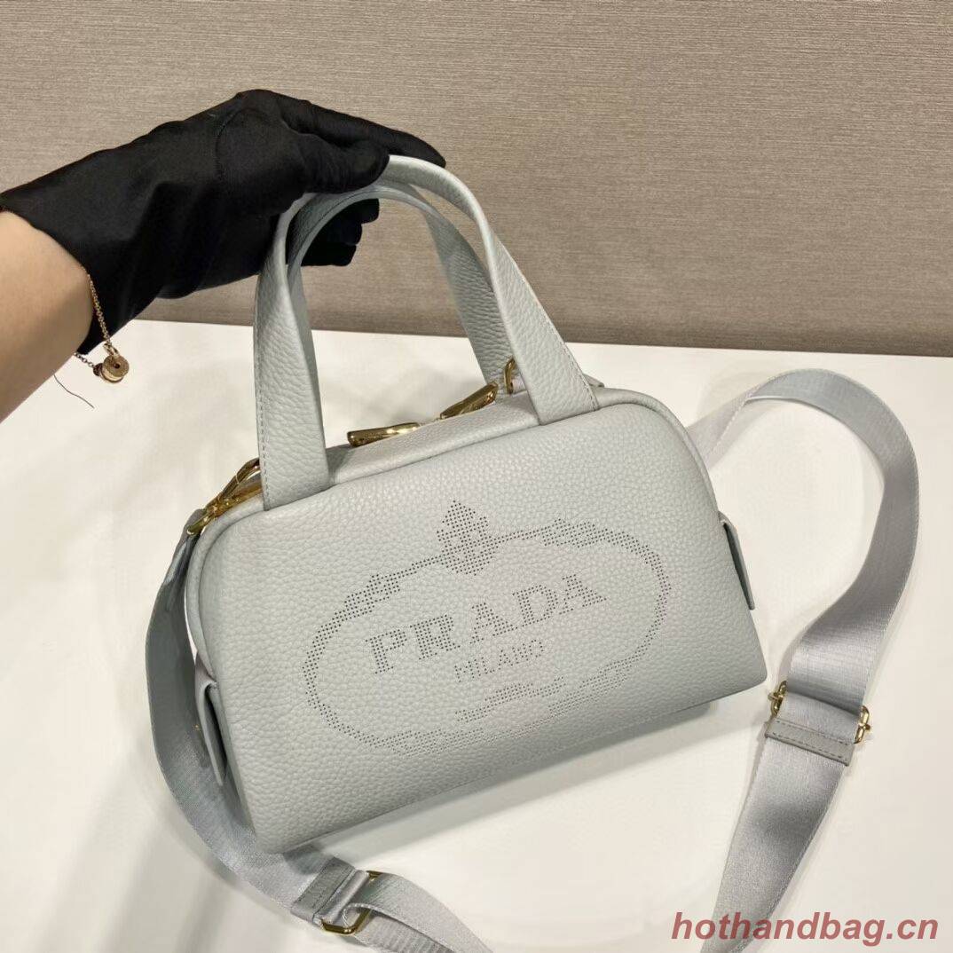 Prada leather tote bag 1DH770 light blue Prada leather tote bag 1DH770 light blue