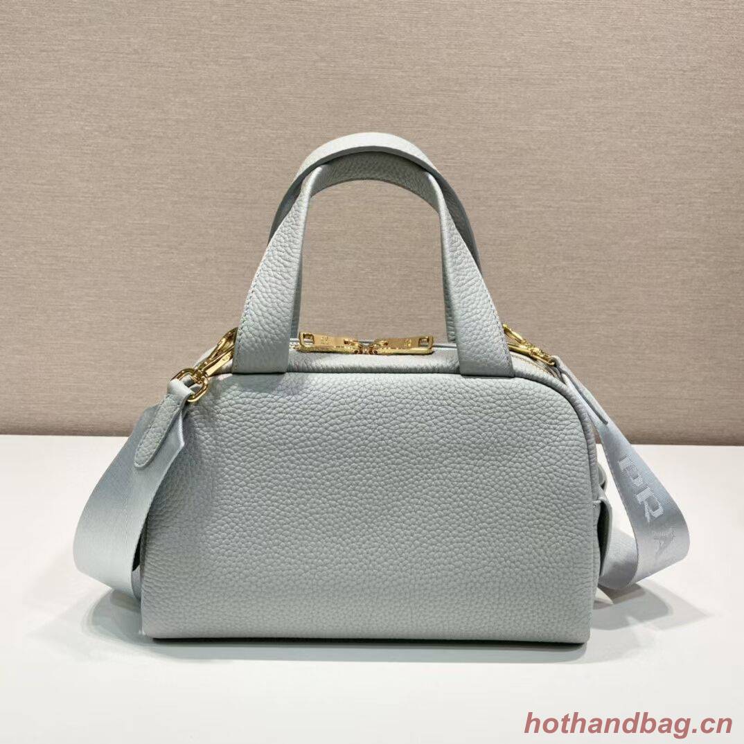 Prada leather tote bag 1DH770 light blue Prada leather tote bag 1DH770 light blue