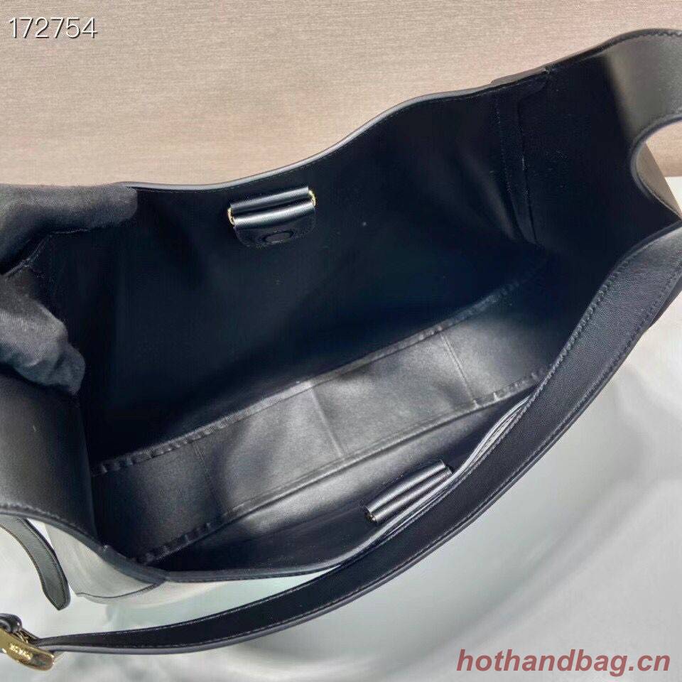 Prada Saffiano leather shoulder bag 5589 black Prada Saffiano leather shoulder bag 5589 black