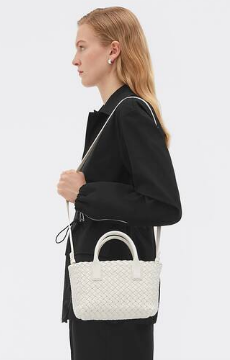 Bottega Veneta Mini Cabat 709464 white Bottega Veneta Mini Cabat 709464 white