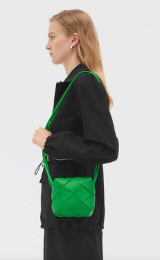 Bottega Veneta Mini Cassette Camera Bag 701915 Parakeet Bottega Veneta Mini Cassette Camera Bag 701915 Parakeet