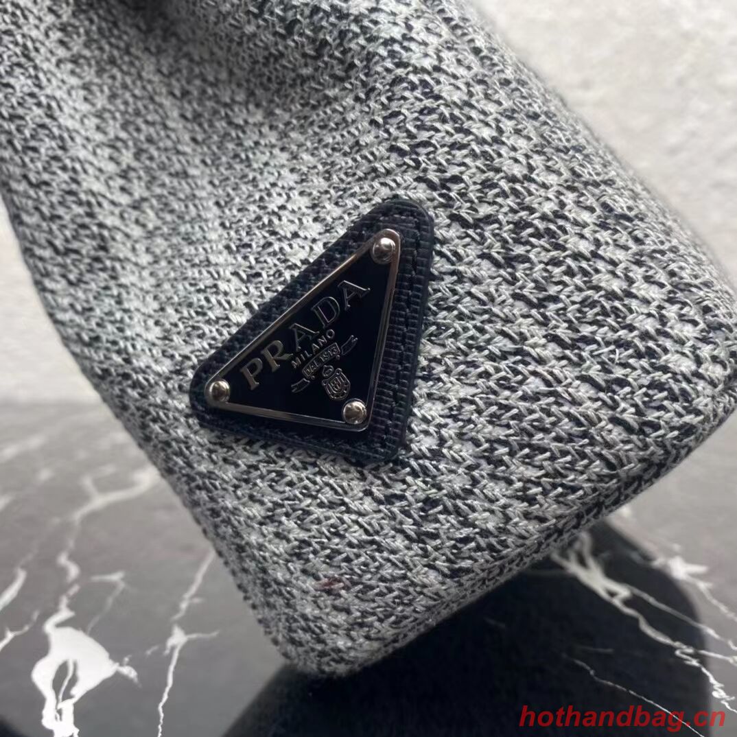 Prada SMALL SHOPPING BAG 1AV333 Black&grey Prada SMALL SHOPPING BAG 1AV333 Black&grey