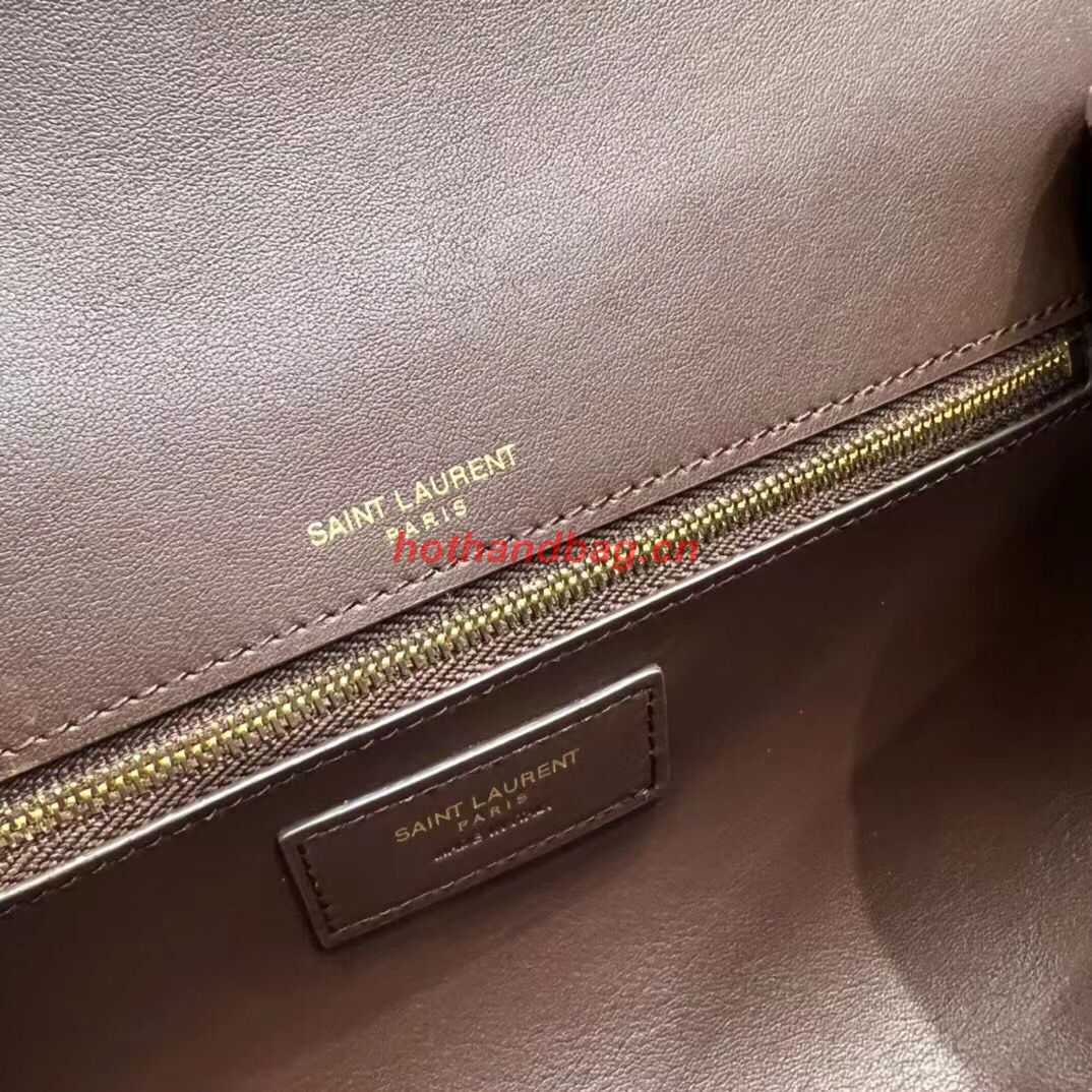 SAINT LAUREN KATE 99 CHAIN BAG WITH TASSEL IN RAFFIA Y664276 Coffee SAINT LAUREN KATE 99 CHAIN BAG WITH TASSEL IN RAFFIA Y664276 Coffee