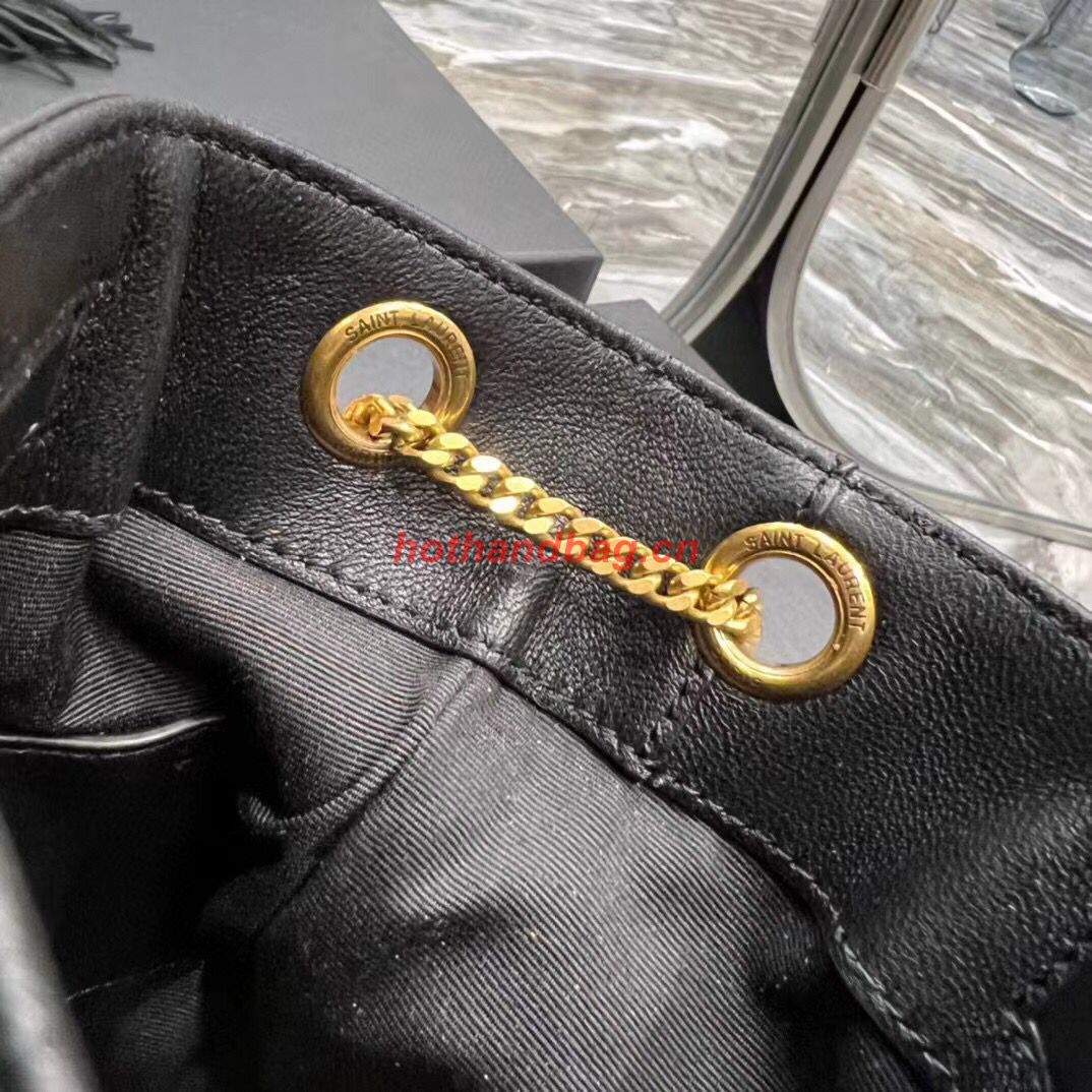 SAINT LAURENT SMALL CHAIN BAG IN LIGHT SUEDE WITH FRINGES 683378 BLACK SAINT LAURENT SMALL CHAIN BAG IN LIGHT SUEDE WITH FRINGES 683378 BLACK