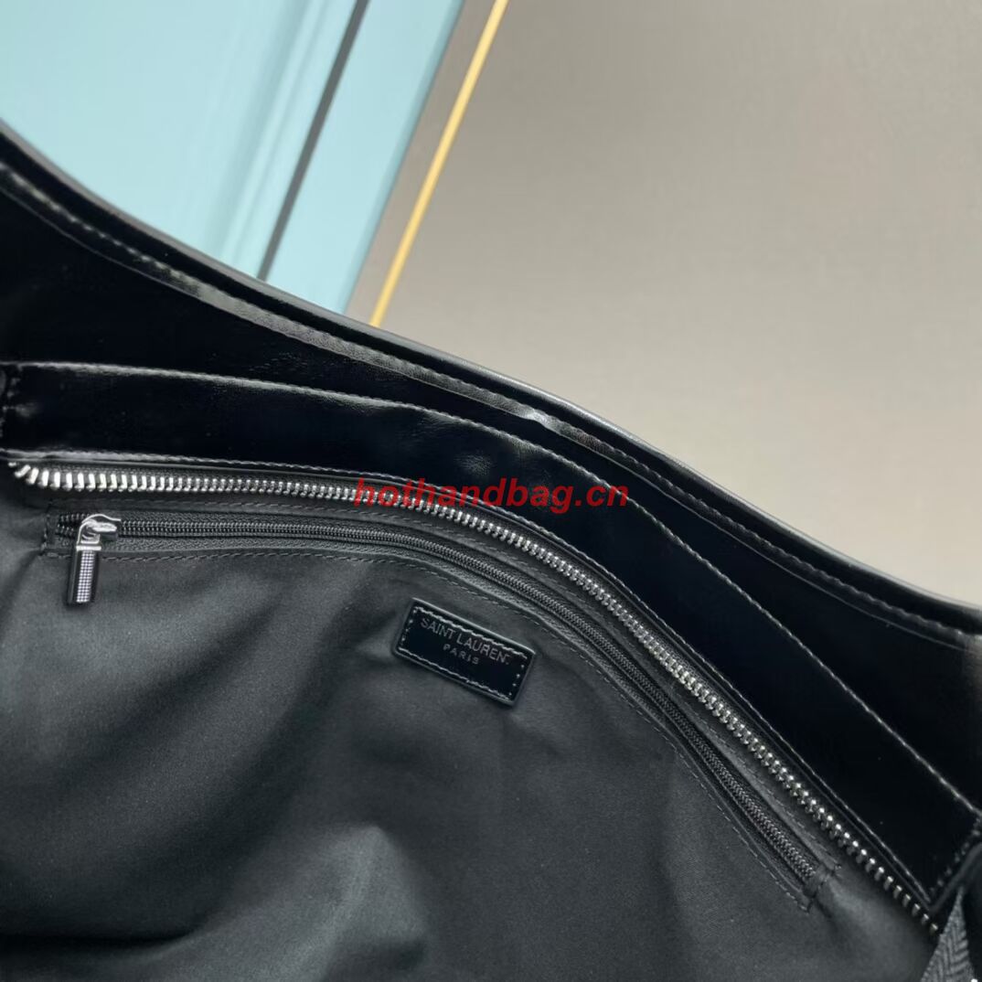 SAINT LAURENT LEATHER BAG 202235 BLACK SAINT LAURENT LEATHER BAG 202235 BLACK
