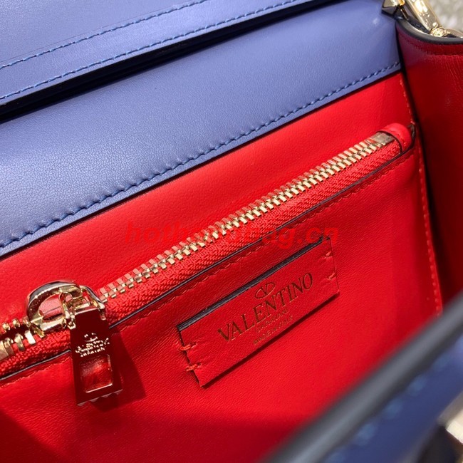 VALENTINO VSLING SMALL LOCO imitation crystal shoulder bag WB0F53NQ blue