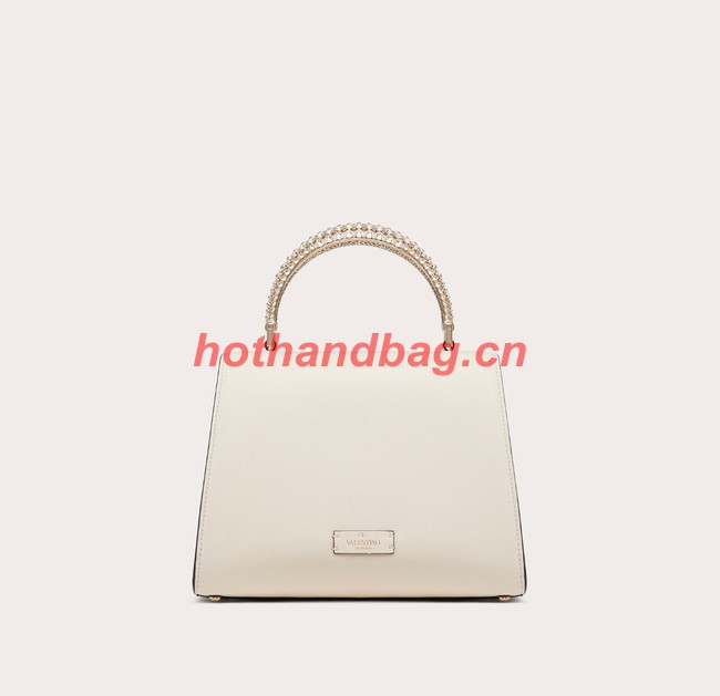 VALENTINO VSLING SMALL LOCO imitation crystal shoulder bag WB0F53NQ white