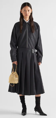 Prada Satin mini-bag with crystals 1BE067 Platinum Prada Satin mini-bag with crystals 1BE067 Platinum