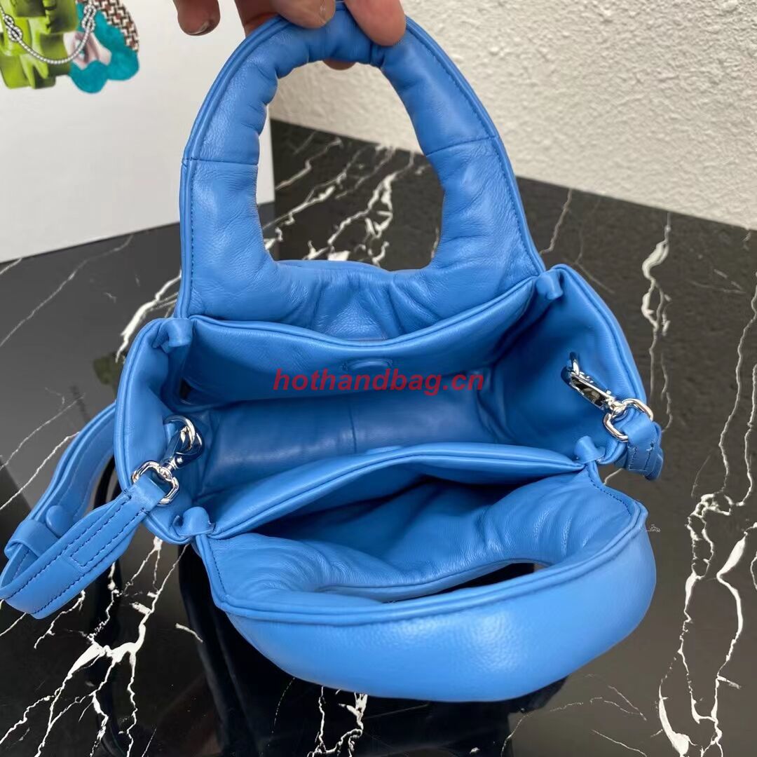 Prada Small padded Soft nappa-leather bag 1BA359 blue Prada Small padded Soft nappa-leather bag 1BA359 blue