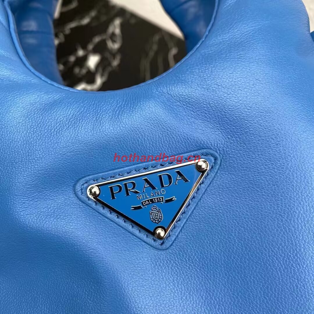Prada Small padded Soft nappa-leather bag 1BA359 blue Prada Small padded Soft nappa-leather bag 1BA359 blue