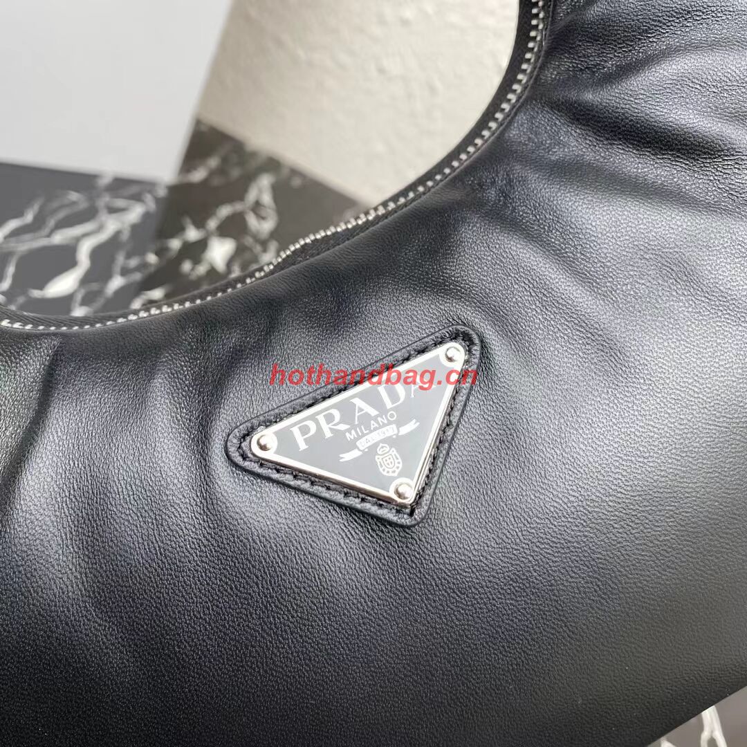 Prada Soft padded nappa leather mini-bag 1BA384 black Prada Soft padded nappa leather mini-bag 1BA384 black