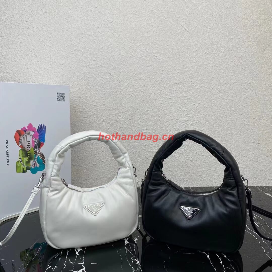 Prada Soft padded nappa leather mini-bag 1BA384 black Prada Soft padded nappa leather mini-bag 1BA384 black