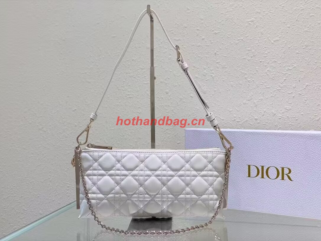 SMALL DIOR CD LOUNGE BAG Latte Supple Macrocannage Lambskin M2252ONG SMALL DIOR CD LOUNGE BAG Latte Supple Macrocannage Lambskin M2252ONG