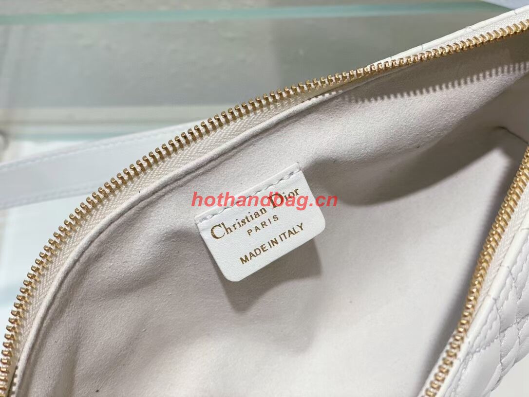 SMALL DIOR CD LOUNGE BAG Latte Supple Macrocannage Lambskin M2252ONG SMALL DIOR CD LOUNGE BAG Latte Supple Macrocannage Lambskin M2252ONG