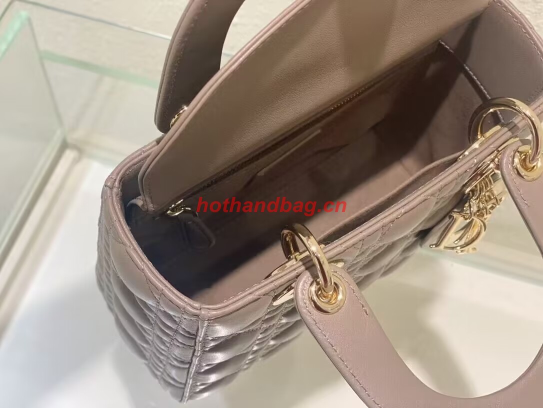 SMALL LADY DIOR MY ABCDIOR BAG Cannage Lambskin M0538ONG Hazelnut SMALL LADY DIOR MY ABCDIOR BAG Cannage Lambskin M0538ONG Hazelnut