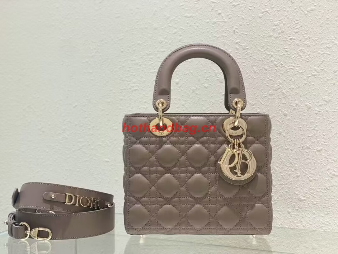 SMALL LADY DIOR MY ABCDIOR BAG Cannage Lambskin M0538ONG Hazelnut SMALL LADY DIOR MY ABCDIOR BAG Cannage Lambskin M0538ONG Hazelnut