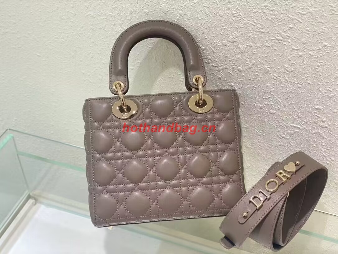 SMALL LADY DIOR MY ABCDIOR BAG Cannage Lambskin M0538ONG Hazelnut SMALL LADY DIOR MY ABCDIOR BAG Cannage Lambskin M0538ONG Hazelnut