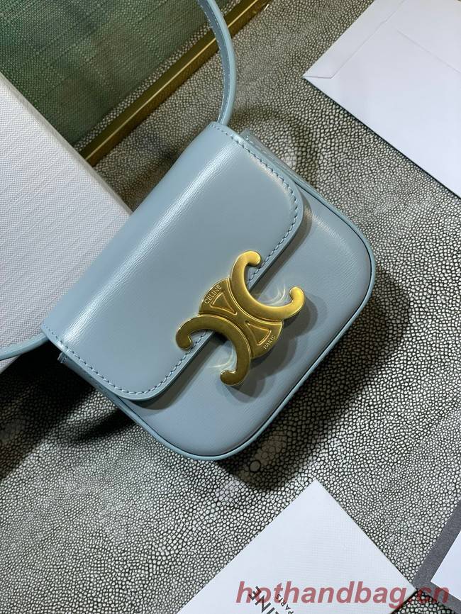 Celine MINI TRIOMPHE IN CALFSKIN 10I512 light blue