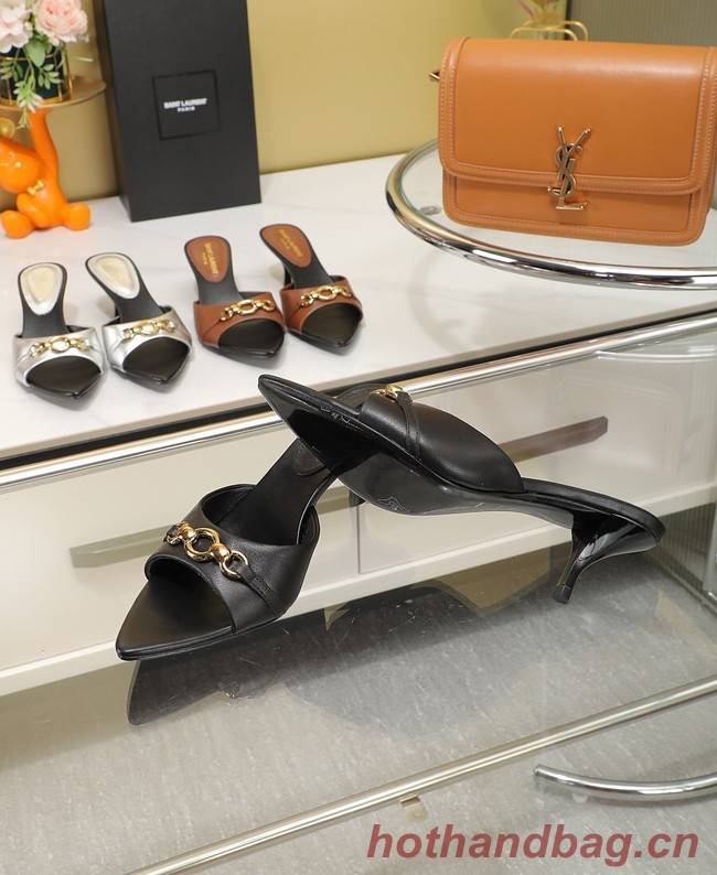 Yves saint Laurent SANDALS Lambskin heel height 6CM 93362-3