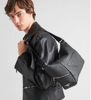 Prada Leather bag with shoulder strap 2VH165 black Prada Leather bag with shoulder strap 2VH165 black