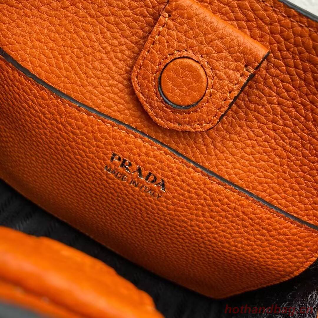 Prada Leather mini shoulder bag 1BH191 Papaya Prada Leather mini shoulder bag 1BH191 Papaya