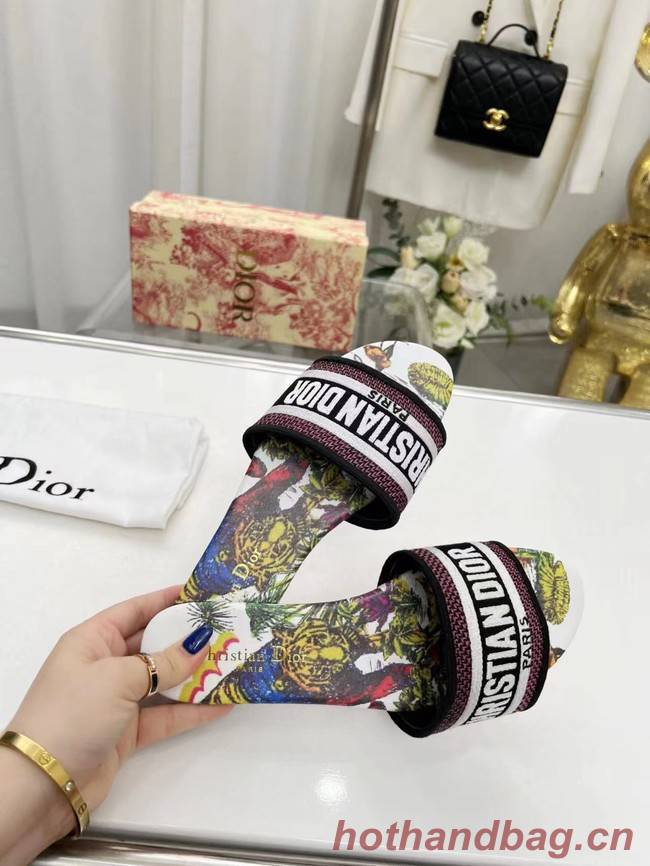 Dior DWAY SLIDE Embroidered Cotton 93499-1