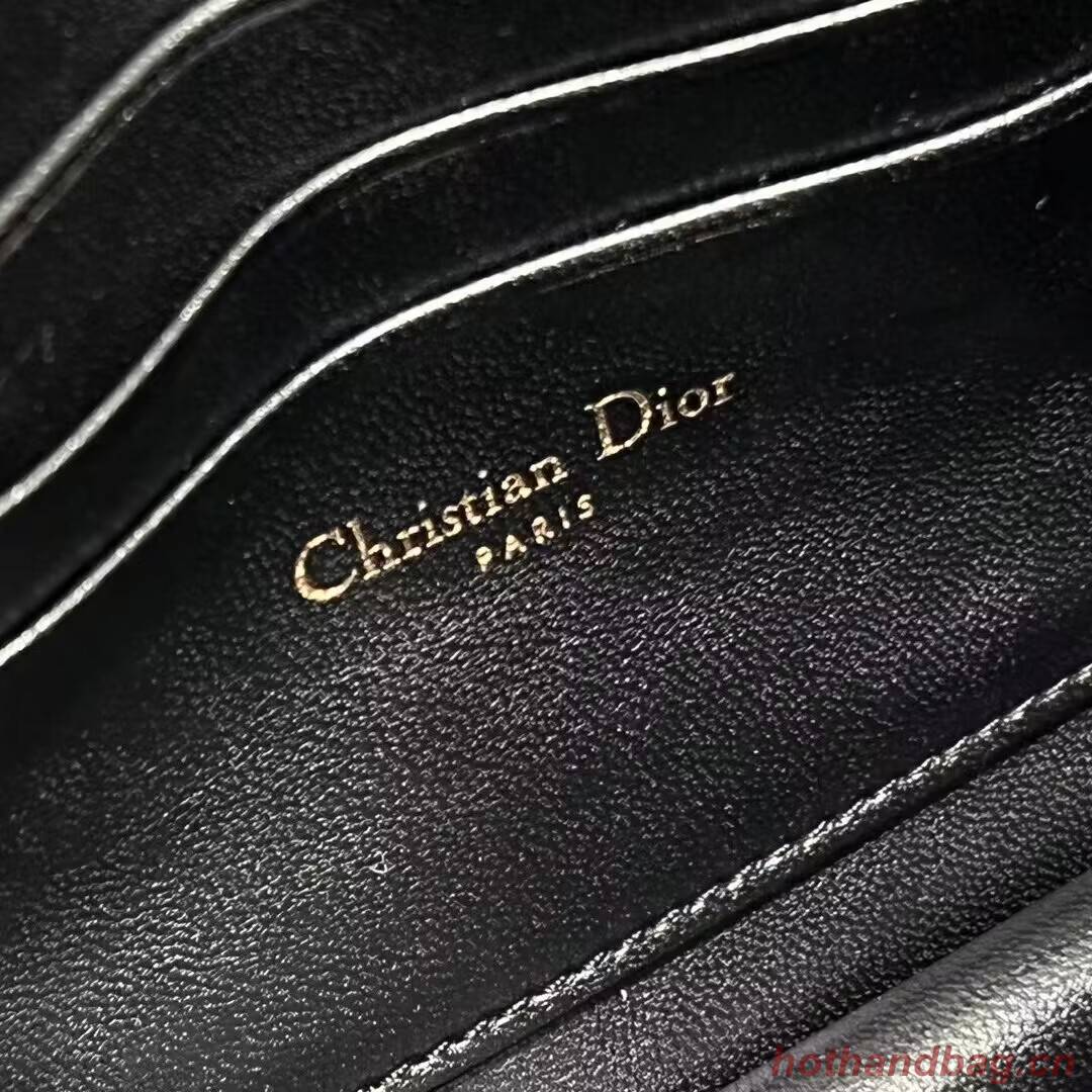 Dior MISS CARO MINI BAG Macrocannage Lambskin S5169UD BLACK Dior MISS CARO MINI BAG Macrocannage Lambskin S5169UD BLACK