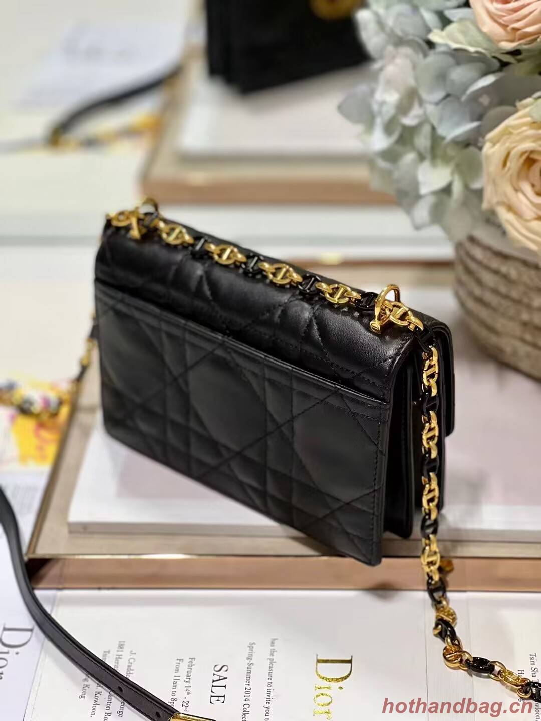 Dior MISS CARO MINI BAG Macrocannage Lambskin S5169UD BLACK Dior MISS CARO MINI BAG Macrocannage Lambskin S5169UD BLACK