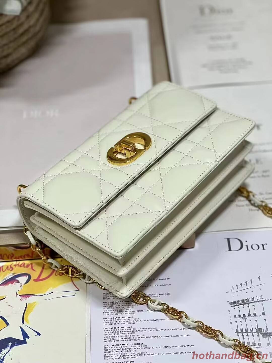 Dior MISS CARO MINI BAG Macrocannage Lambskin S5169UD Latte Dior MISS CARO MINI BAG Macrocannage Lambskin S5169UD Latte