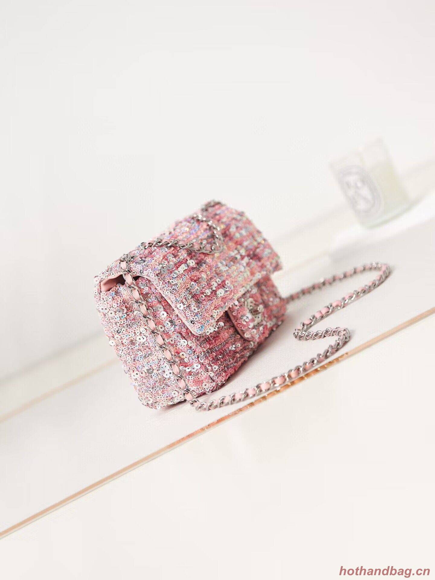 Chanel 23C Sequins CF Shoulder Bag AS3965 Pink Chanel 23C Sequins CF Shoulder Bag AS3965 Pink