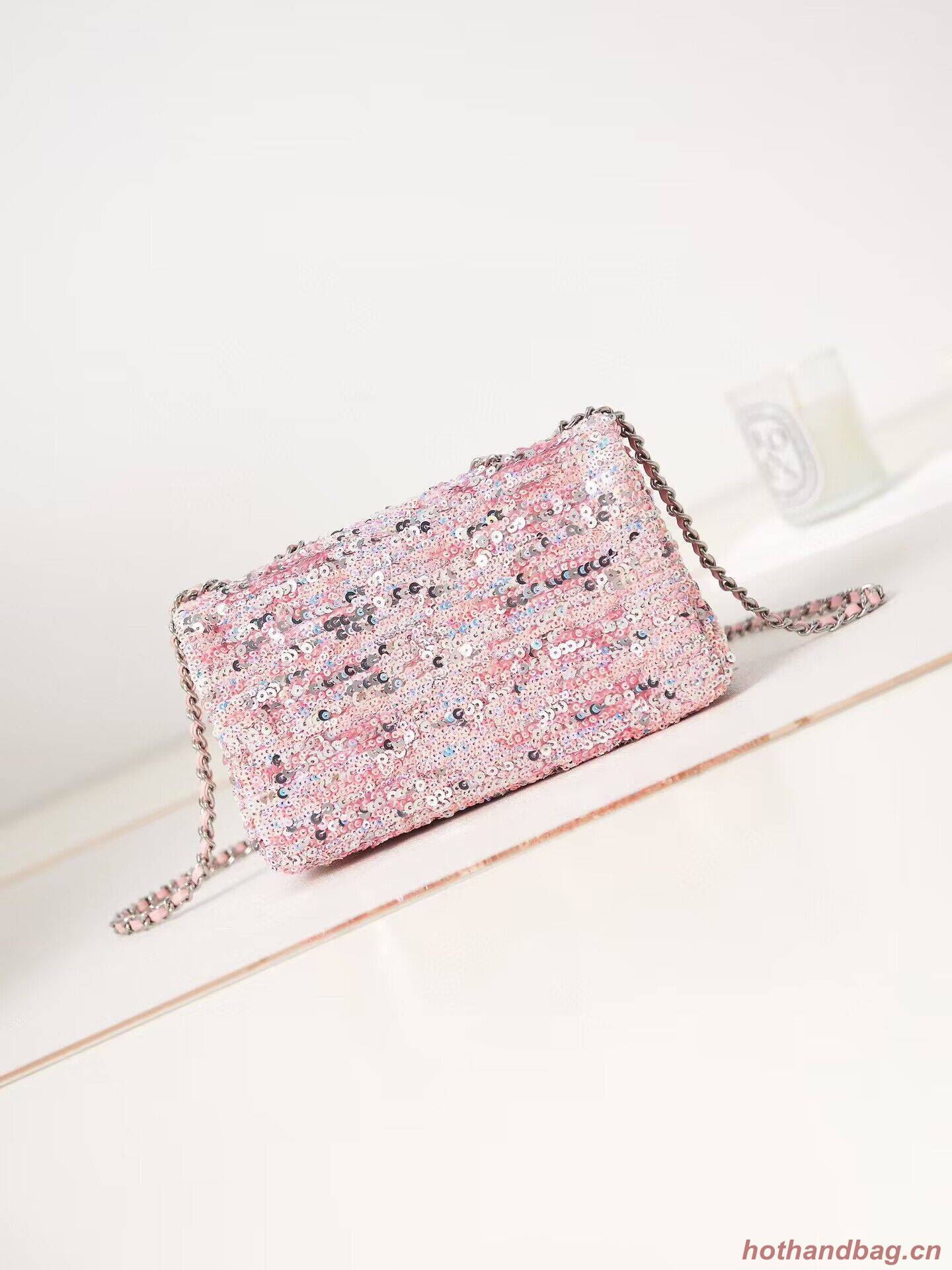 Chanel 23C Sequins CF Shoulder Bag AS3965 Pink Chanel 23C Sequins CF Shoulder Bag AS3965 Pink