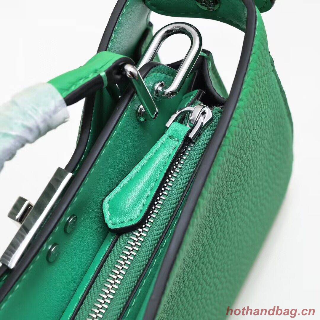 Fendi Peekaboo ISeeU XCross Small Original Leather Bag 2317 Green Fendi Peekaboo ISeeU XCross Small Original Leather Bag 2317 Green