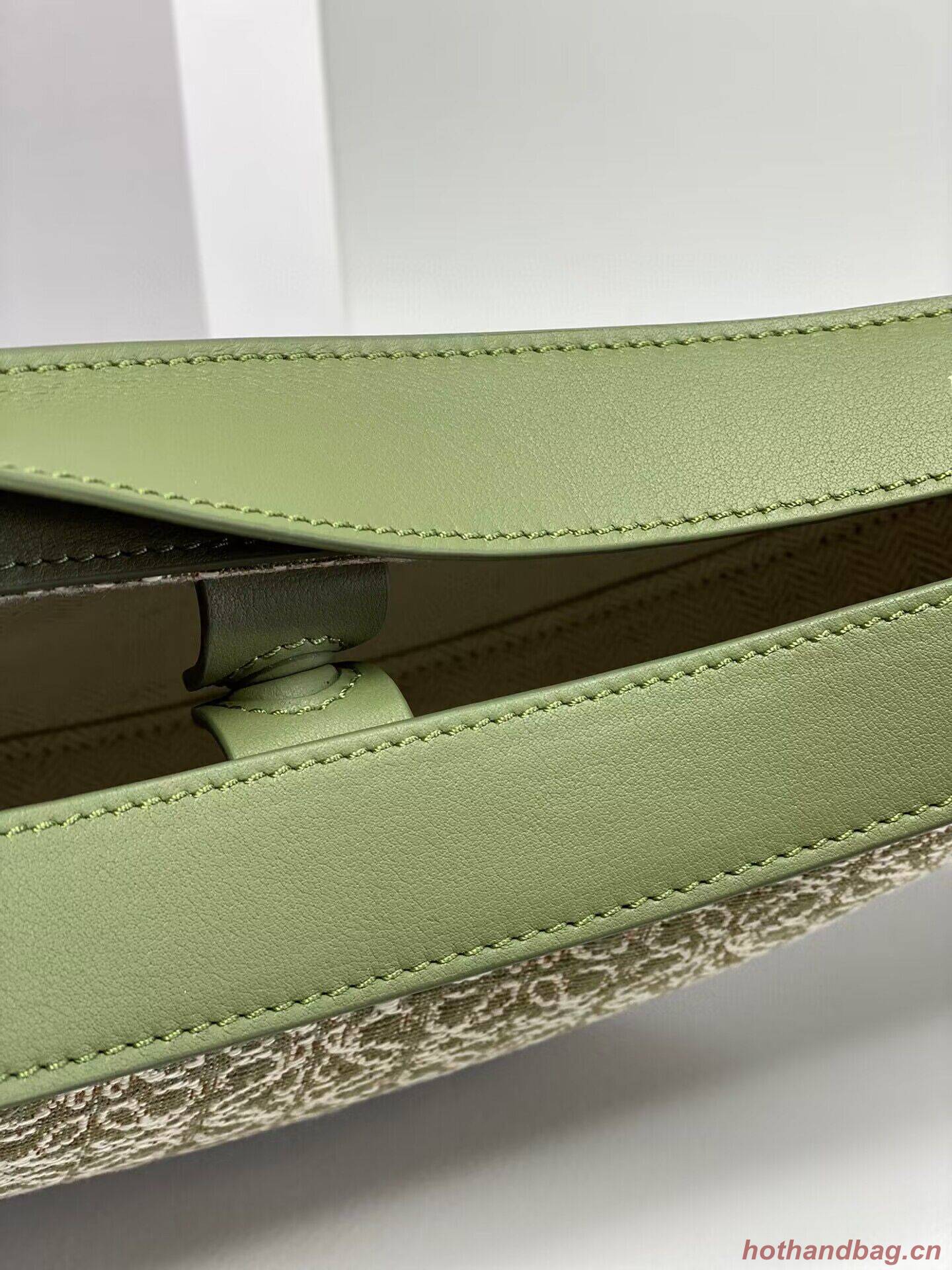 Loewe Original Leather Shoulder Handbag 3073 Green Embroidery Loewe Original Leather Shoulder Handbag 3073 Green Embroidery