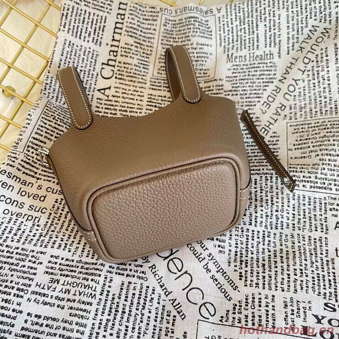 Hermes Mini Picotin 14 Lock Bags Original Togo Leather PL5302 Dark Gray Hermes Mini Picotin 14 Lock Bags Original Togo Leather PL5302 Dark Gray