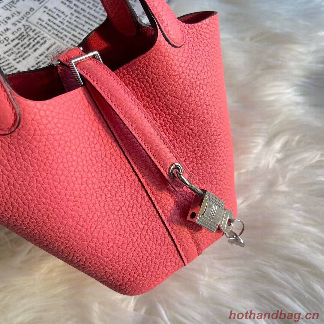 Hermes Mini Picotin 14 Lock Bags Original Togo Leather PL5302 Rose Hermes Mini Picotin 14 Lock Bags Original Togo Leather PL5302 Rose