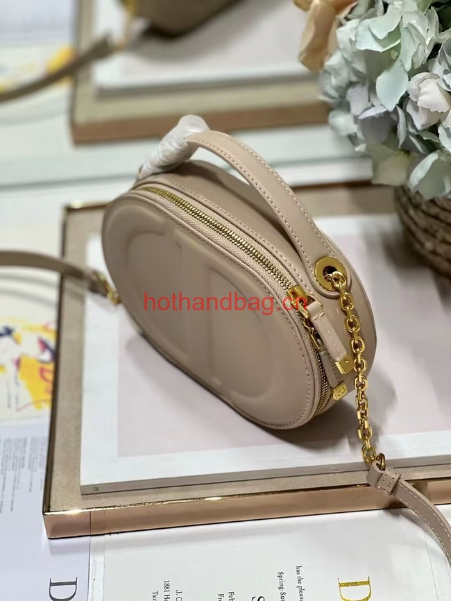 CD SIGNATURE OVAL CAMERA BAG Caramel Beige Calfskin with Embossed CD Signature S2201UMFV CD SIGNATURE OVAL CAMERA BAG Caramel Beige Calfskin with Embossed CD Signature S2201UMFV