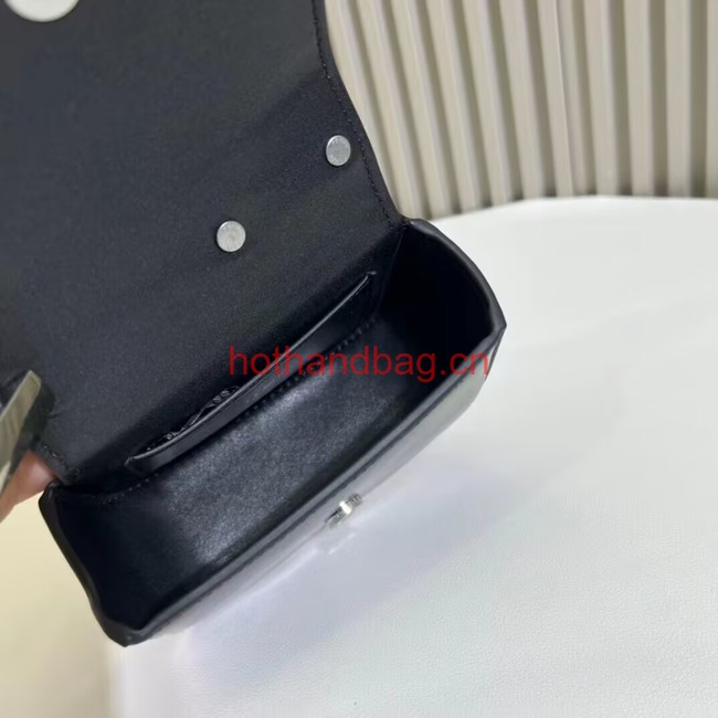 Fendi mini smooth leather bag F1089 black Fendi mini smooth leather bag F1089 black