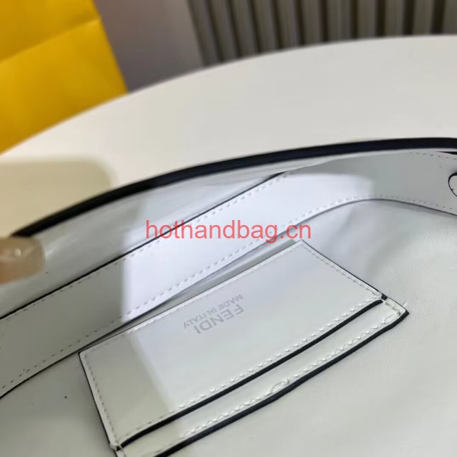 Fendi mini smooth leather bag F1997 white Fendi mini smooth leather bag F1997 white