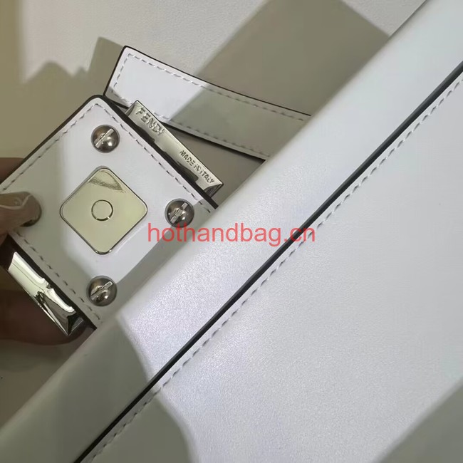 Fendi small smooth leather bag F1996 white Fendi small smooth leather bag F1996 white