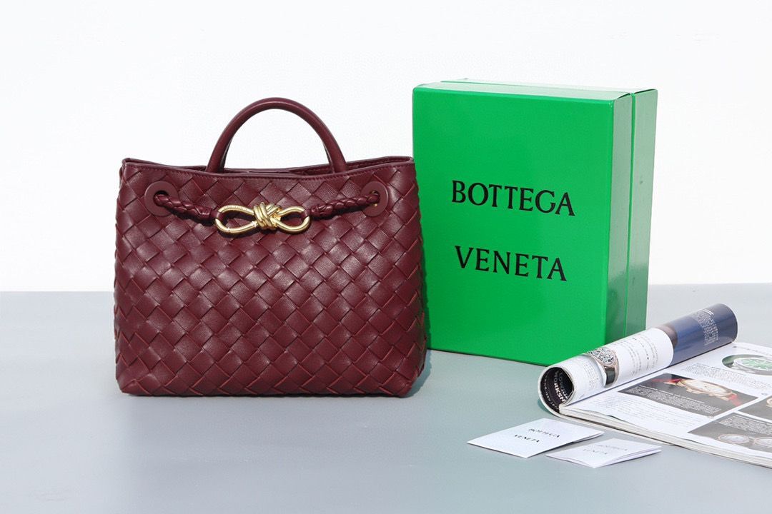 Bottega Veneta Andiamo Small Intrecciato Leather Tote 743572 Wine Bottega Veneta Andiamo Small Intrecciato Leather Tote 743572 Wine